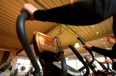 Bildschirm von einem Fitnessgerät